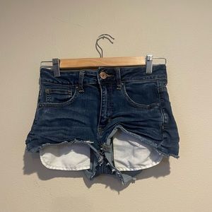 American Eagle Super stretch Hi Rise Jean shorts
